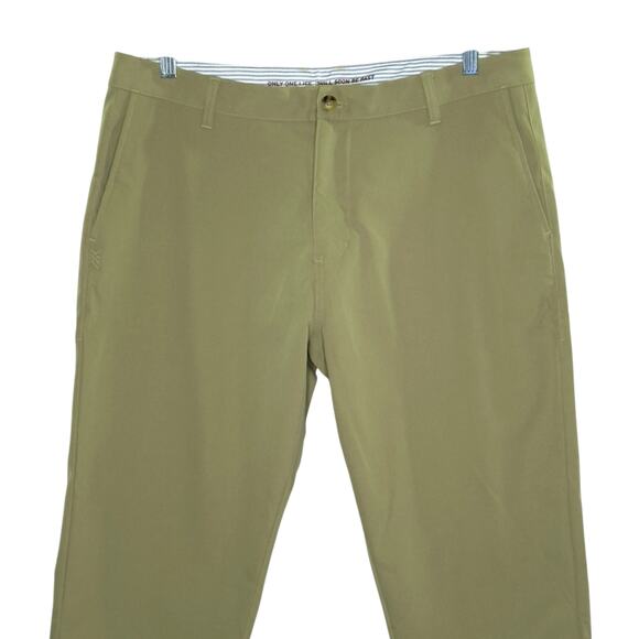 Rhone 35 Mens Tech Chino Performance Pants Kalahari Khaki Slim - Picture 4 of 11
